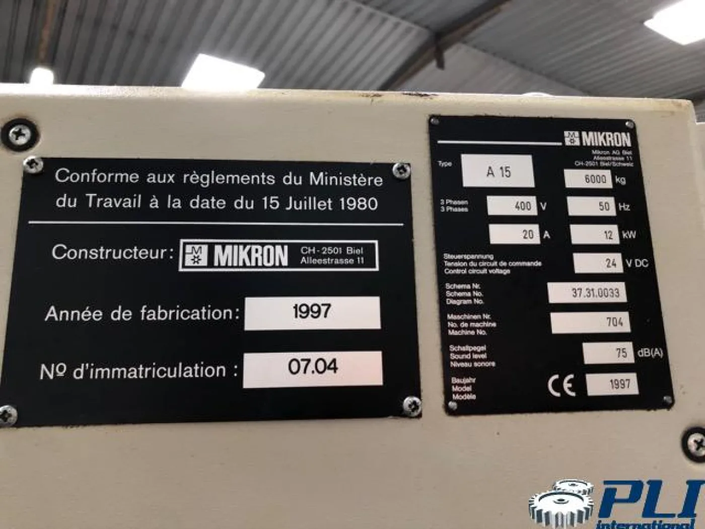 Milling machine – MIKRON A15 - 7
