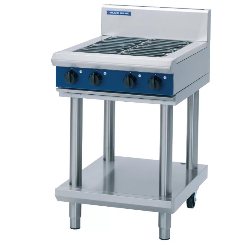 Blue Seal Evolution Leg Stand Cooktop 4 Element Electric 600mm E514D-LS - islandcatering