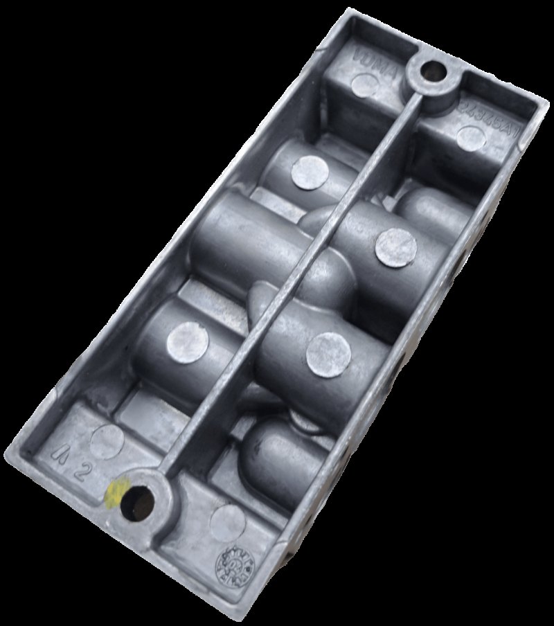 Bosch / Aventics Einzelanschlussplatte, Gewindeanschlüsse seitlich / 1825503143