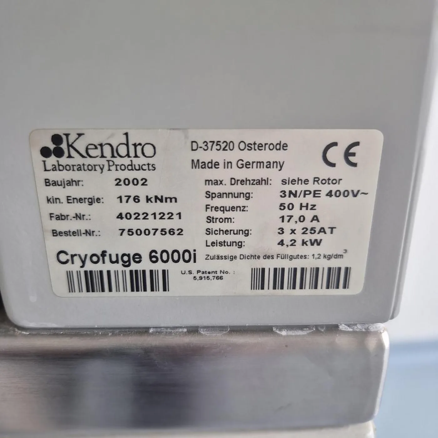 Heraeus Kendro Cryofuge 6000i - 3