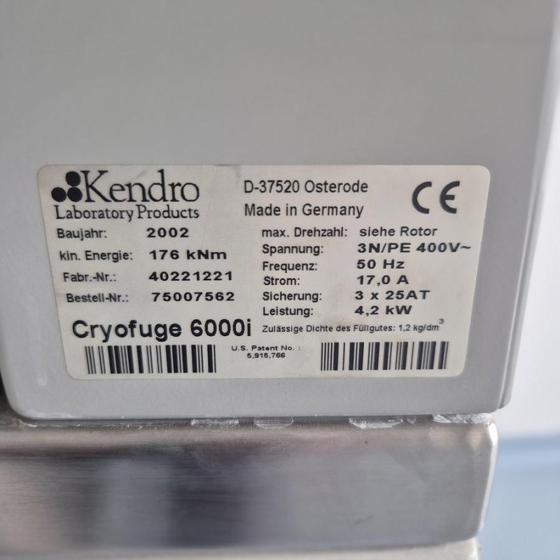Heraeus Kendro Cryofuge 6000i