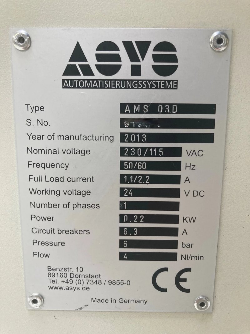 ASYS AMS 03D, loader, vintage 2013 (12 units available)