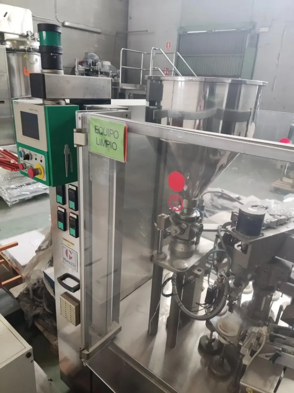 USED TONAZZI COLIBRI 601 TUBE FILLING AND CLOSING MACHINE