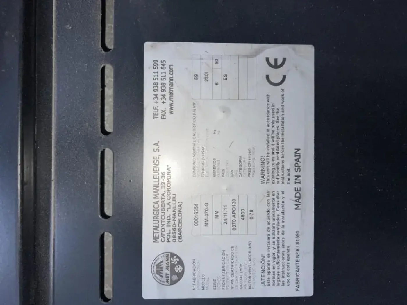 METMANN MM-070-G HOT AIR GENERATOR - 2