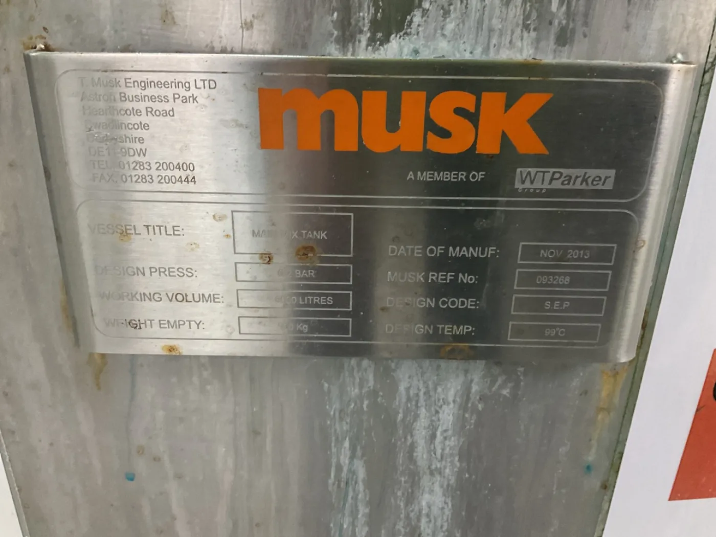 Musk Poudre dissolving vessel (6000 l) - Stirring vessel - 5