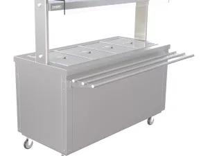 Parry Hot Cupboard with Dry Bain Marie Top and Quartz Heated Gantry FS-HB4PACK - islandcatering