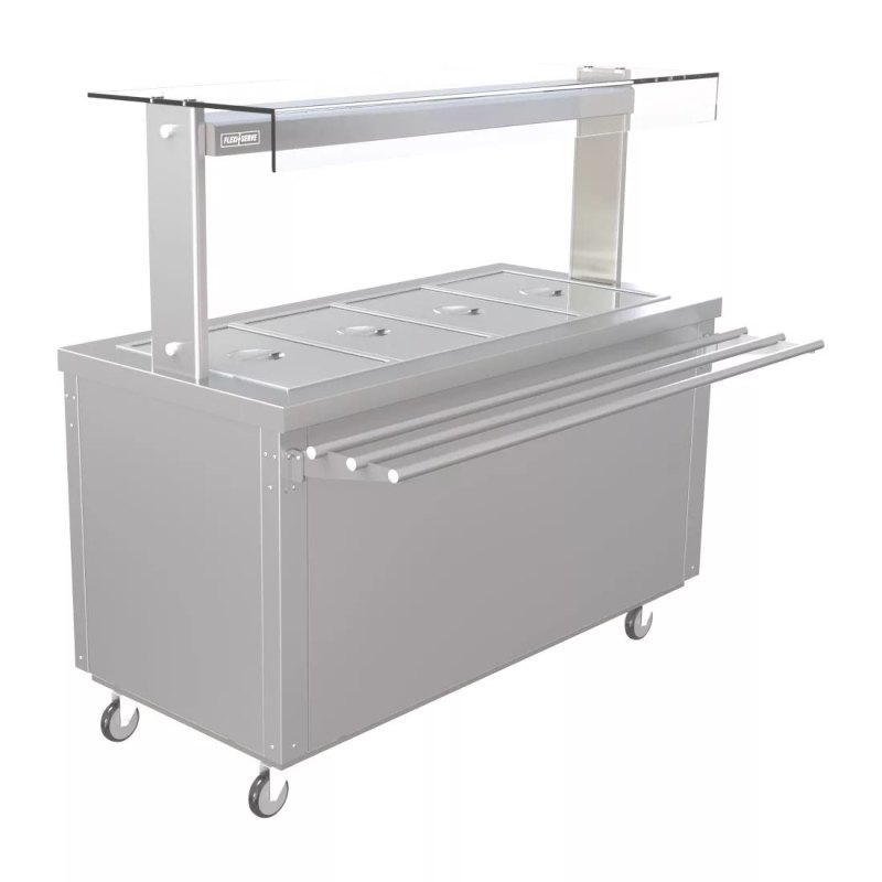 Parry Hot Cupboard with Dry Bain Marie Top and Quartz Heated Gantry FS-HB4PACK - islandcatering