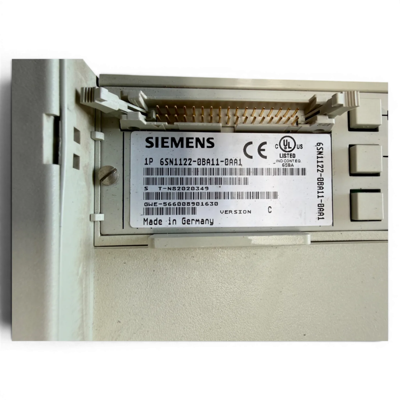 SIEMENS SIMODRIVE LT-MODUL INT. 108A mit Einschub Art.-Nr. 6SN1123-1AA00-0LA0 / 6SN1122-0BA11-0AA1 für IMA 610 V - 6