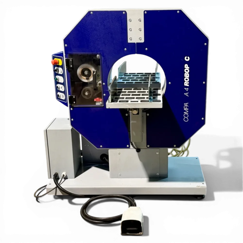 ROBOPAC COMPACTA 4 Horizontalwickler – Verpackungsmaschine für Langgut & Profile (gebraucht)
