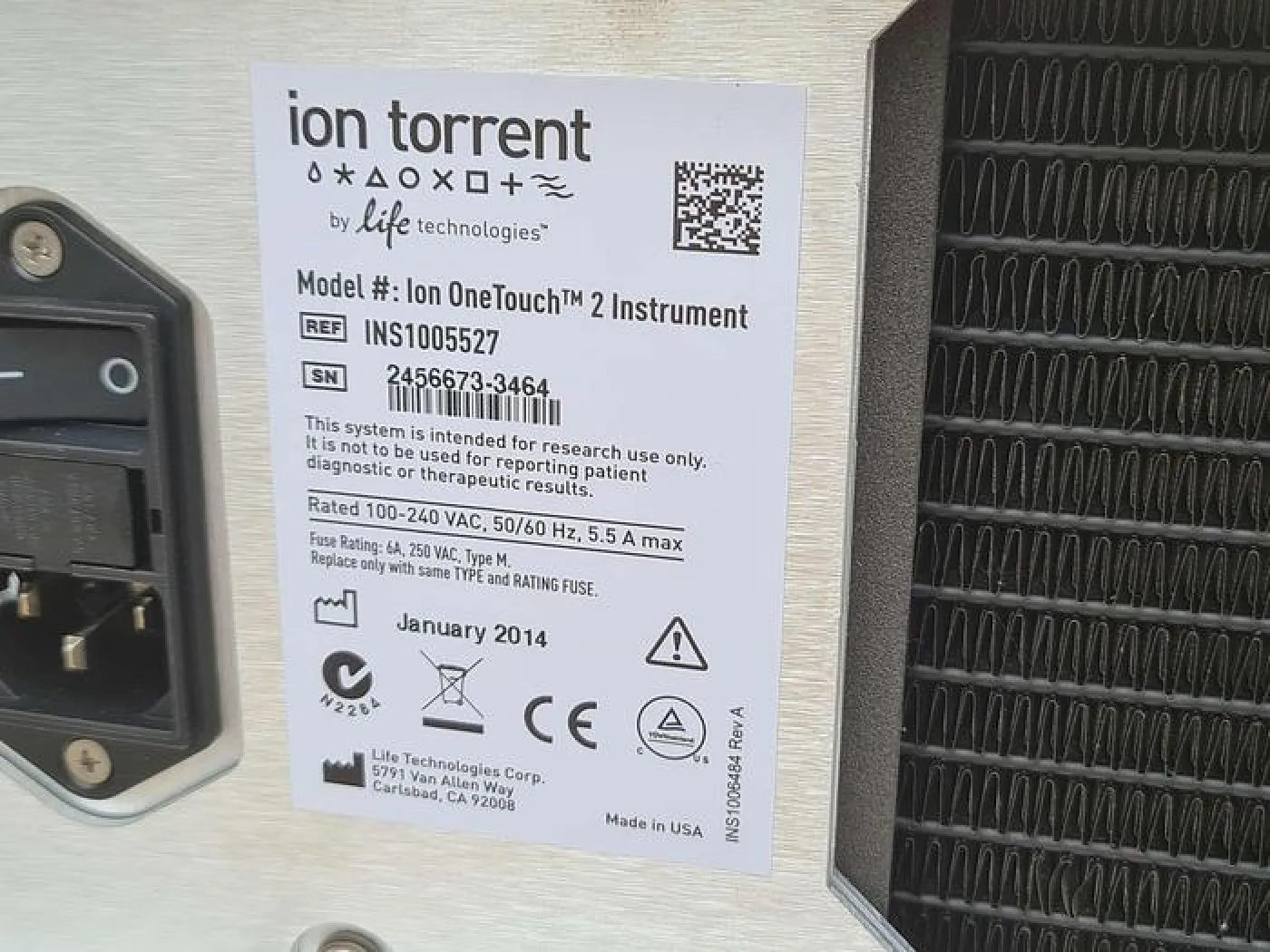 Life Technologies Ion Torrent OneTouch 2 - 6