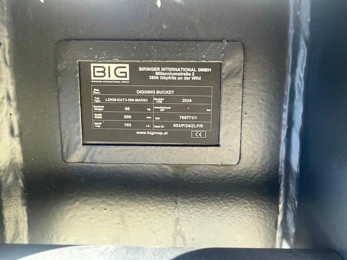 BIG Tieflöffel 50 cm mit Martin M3 Aufnahme - 4