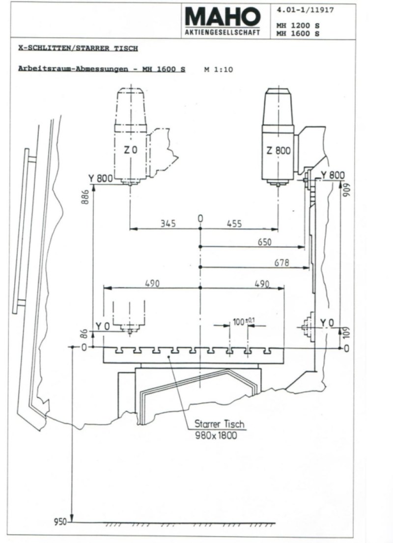 MH 1600 S MAHO 1990
