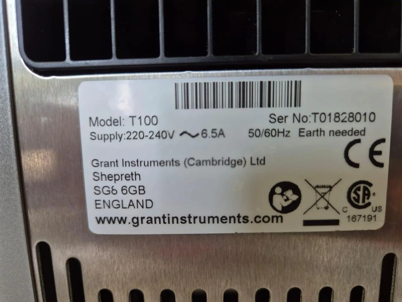 Grant T100 12L Heating Circulating Bath - 6