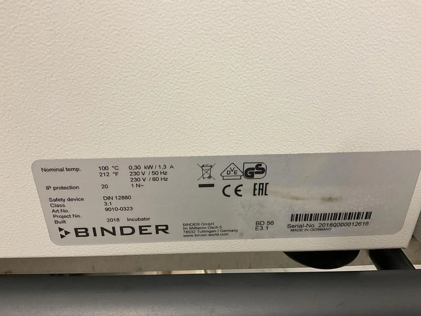 2018 Binder BD56 Incubator - 3