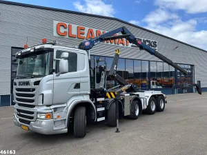 Scania R 480 10x4 Retarder HMF 16 Tonmeter Z-kraan