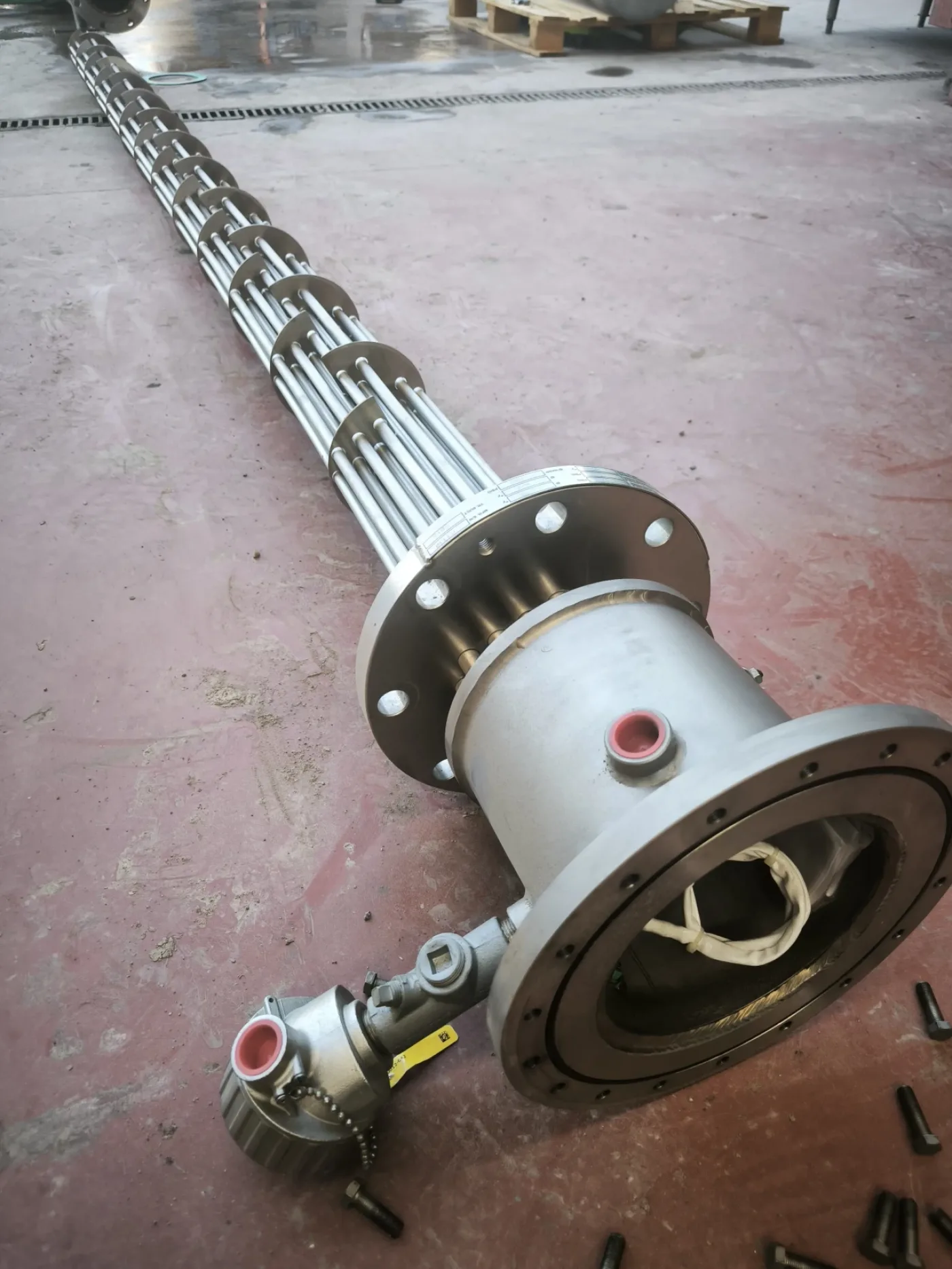 316L STAINLESS STEEL TUBULAR HEAT EXCHANGER CHROMALOX TMXXB-12-047P-E2XX ATEX, 3.3 M² - 2