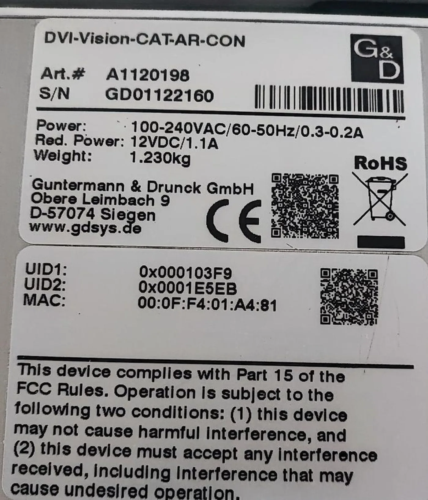Guntermann & Drunck DVI-Vision-CAT-AR-CPU - 5