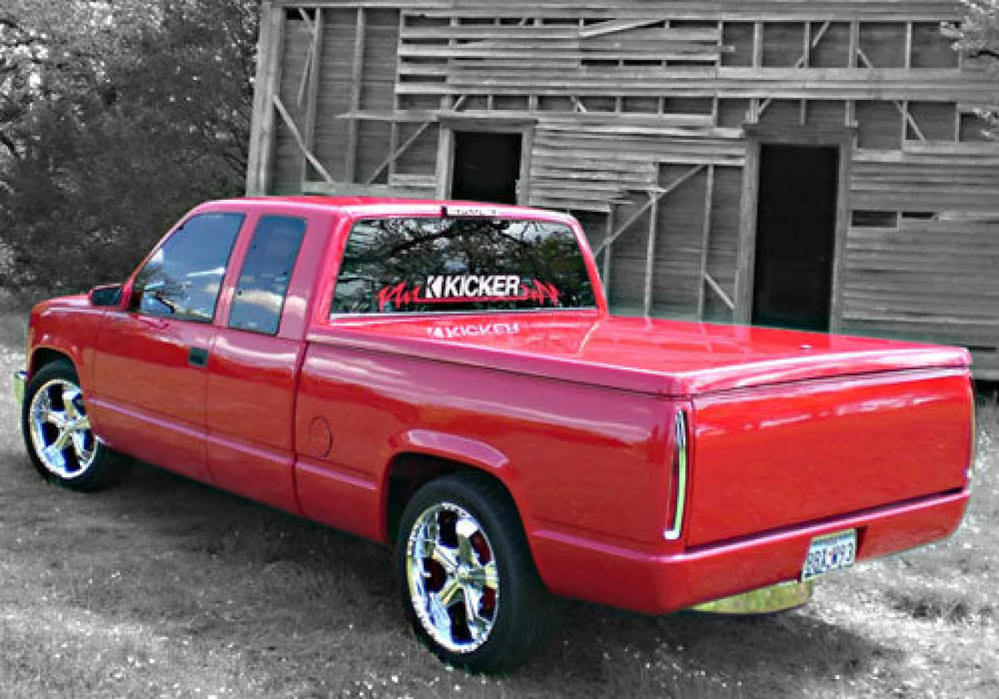 1988-98 Chevy / GMC 8′ Truck Tonneau Cover zwart - 1