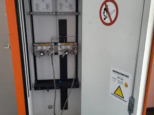 1946 - Used Schramm safety cabinet for compressed gas cylinders