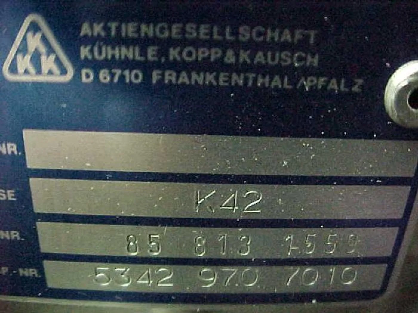 KKK K42-5370MNA44.21 - 6