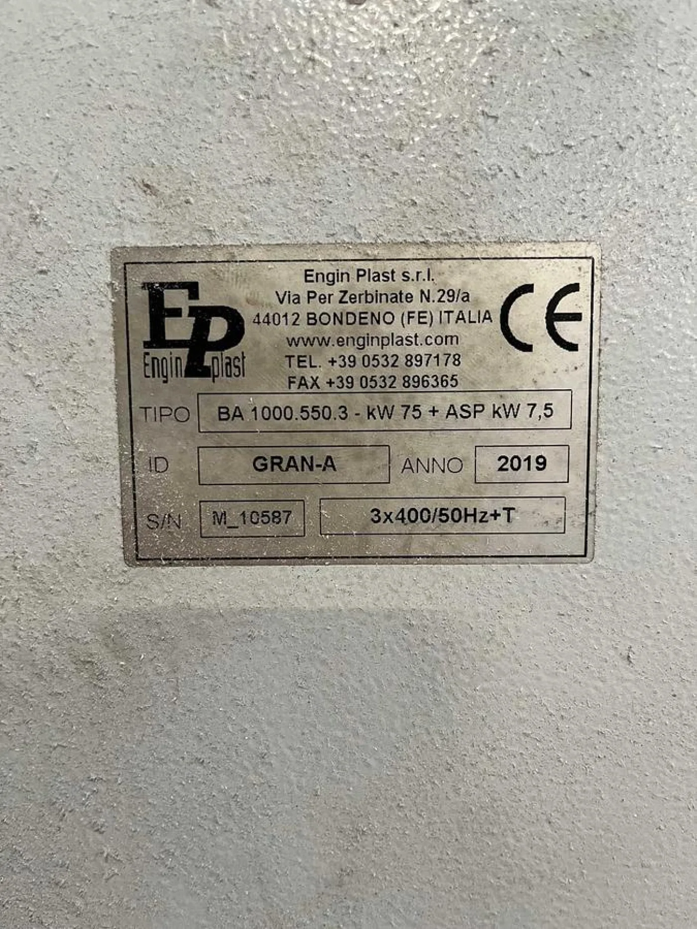 2019 ENGIN PLAST BA 1000.550.3 GRAN-A RI0039 - 5