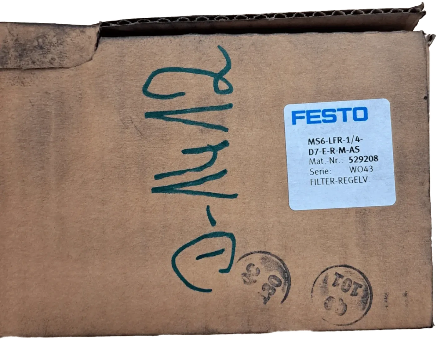 Festo Filter-Regelventil MS6-LFR-1/4-D7-ERM-AS - 1