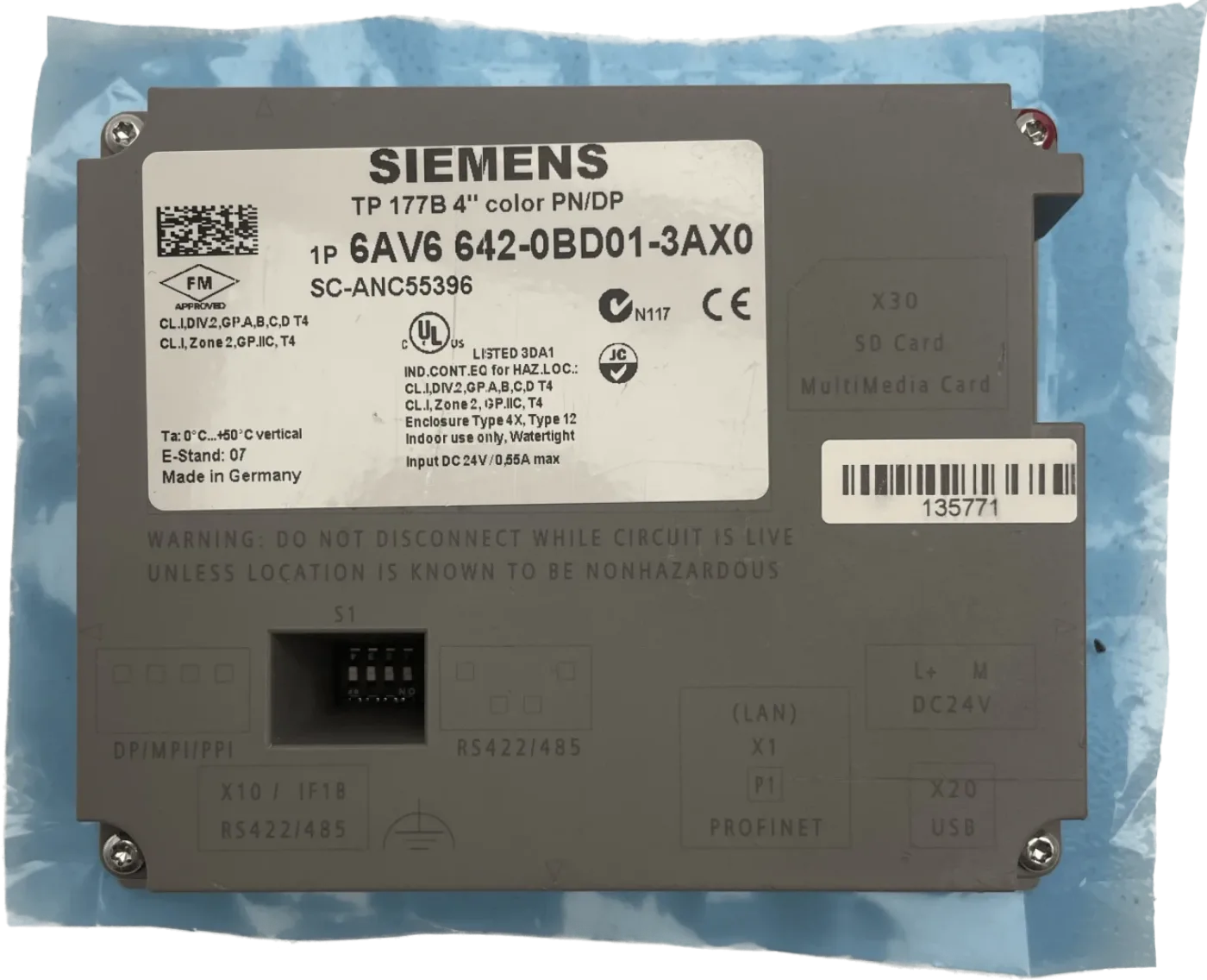 Siemens SIMATIC TP 177B 4" Color PN/DP - 3