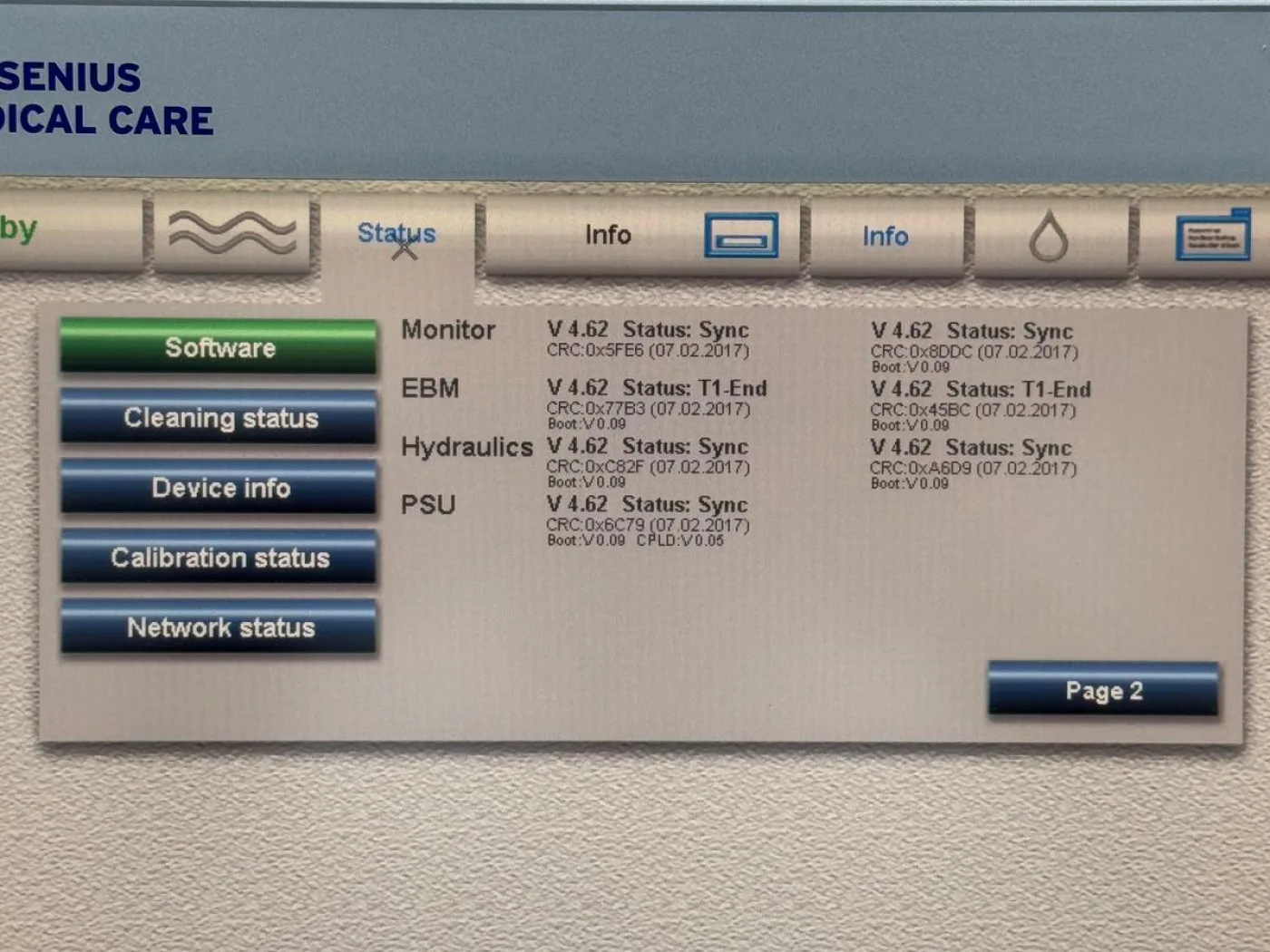 Fresenius 5008S REF: 5008S Hours: 12925 YOM: 2018 - 7