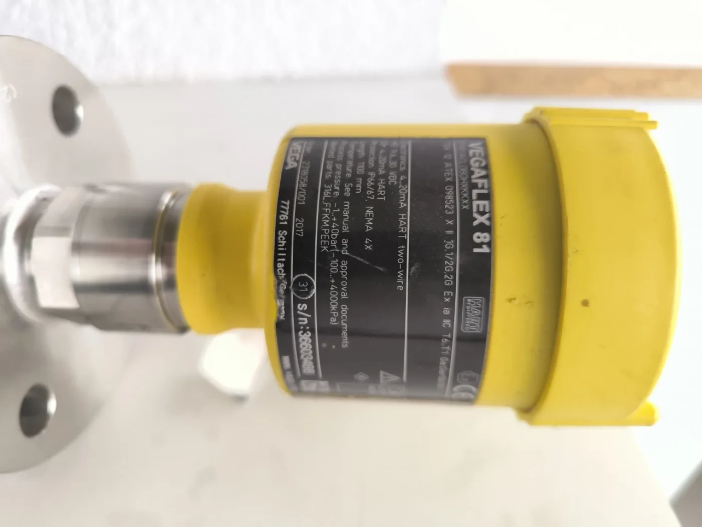 LEVEL INDICATOR WITH EXTENSION TUBE VEGAFLEX 81 ATEX - 2