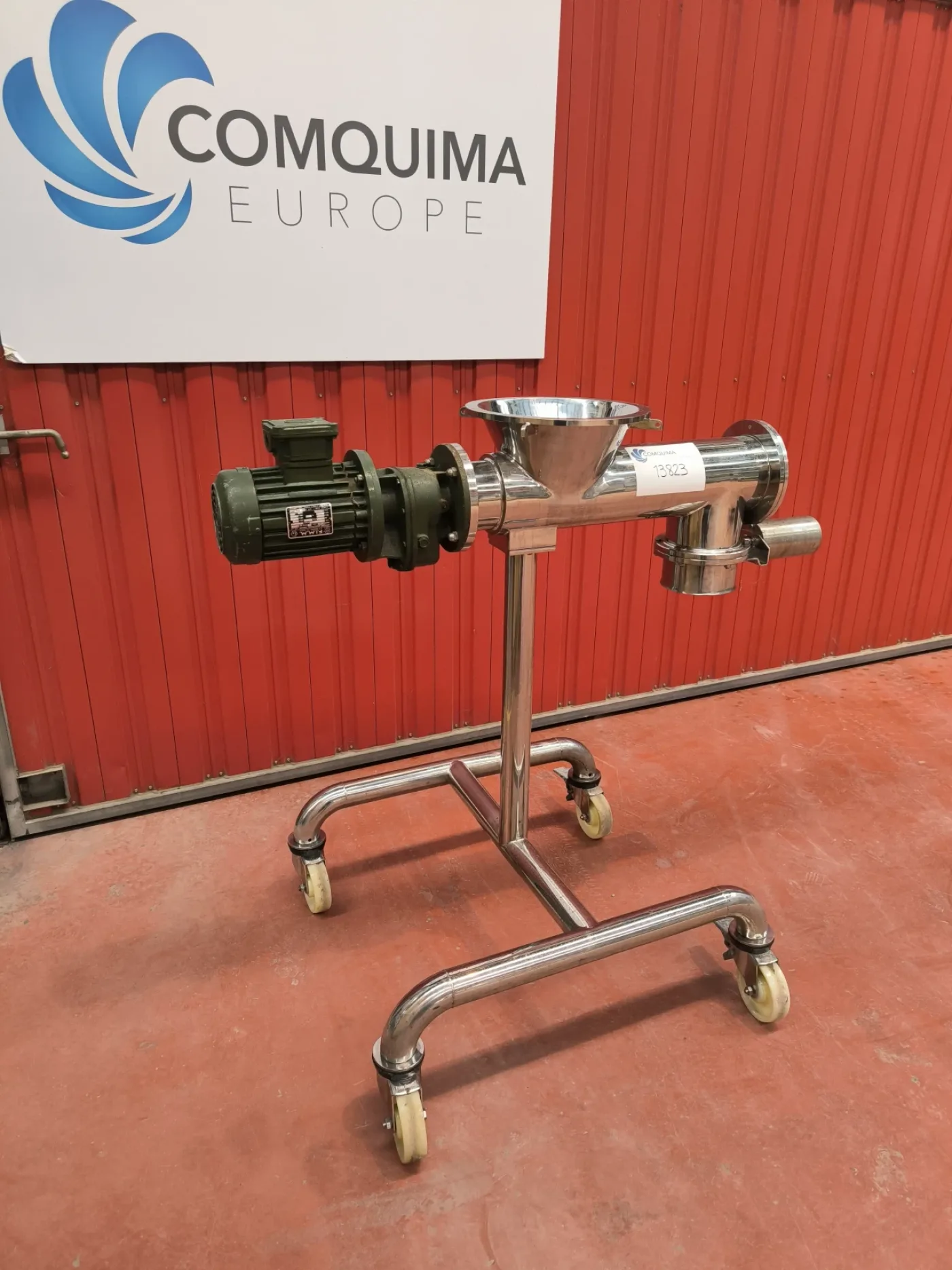 ATEX STAINLESS STEEL MOBILE SCREW CONVEYOR ON WHEELS - 2
