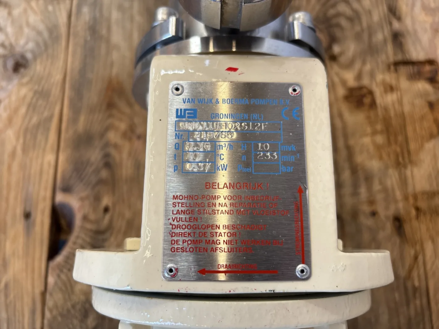 Van Wijk & Boerma NM011BH02S12F - Eccentric Screw Pump - 5
