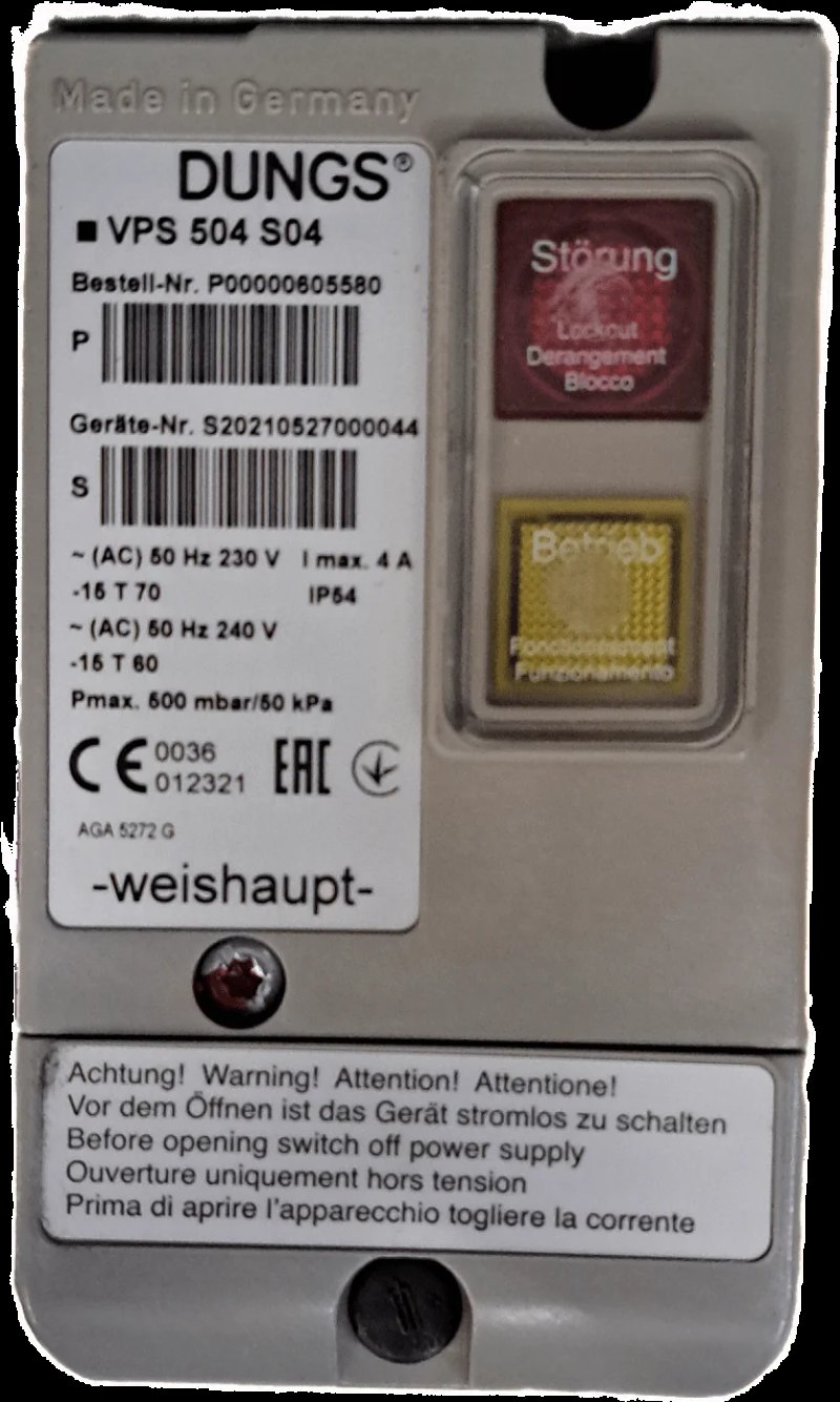 Weishaupt/ Dungs Dichtheitskontrolle VPS504 S04