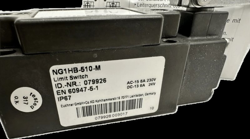 Euchner Positionsschalter NG.HB, Kunststoffrolle NG1HB-510-M