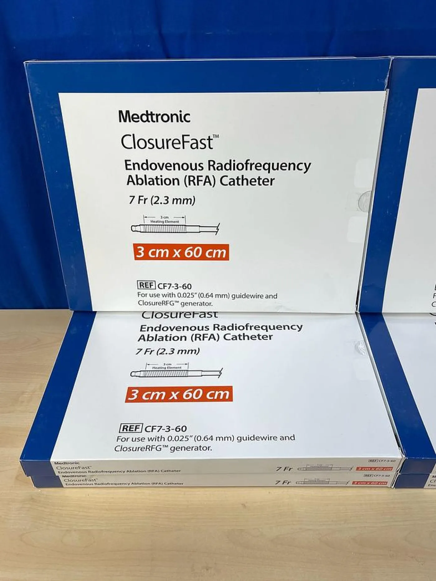 Medtronic ClosureFast Endovenous Radiofrequency Ablation Catheter 7Fr ( 2.3 mm ) 3cm X 60cm REF: CF7-3-60 - 2