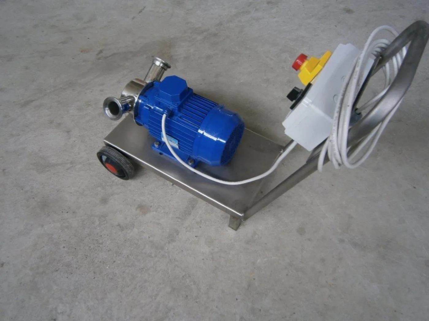 PUMP – ELECTRIC PUMP IN STAINLESS STEEL WITH FOOD NEOPRENE IMPELLER MOD. EURO 50 1 SPEED THREE PHASE 380 VOLTNEW MACHINE - 6