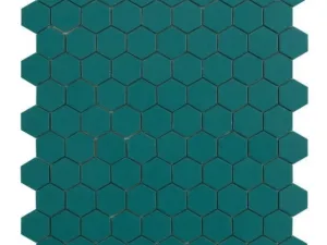 Solaan Hex 10MM Opal Green decor tegel mat 35x35 cm