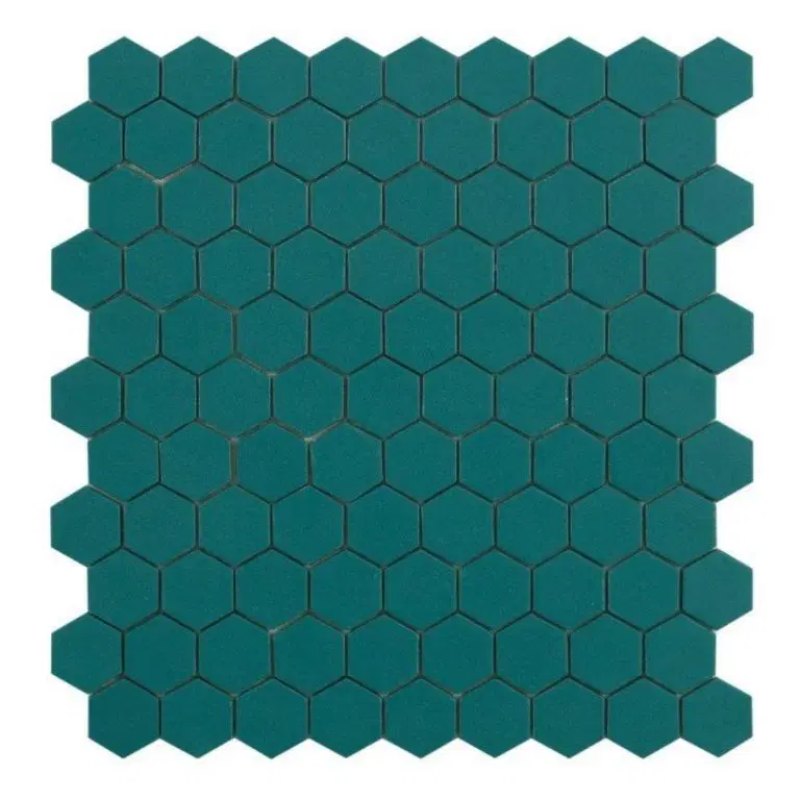 Solaan Hex 10MM Opal Green decor tegel mat 35x35 cm