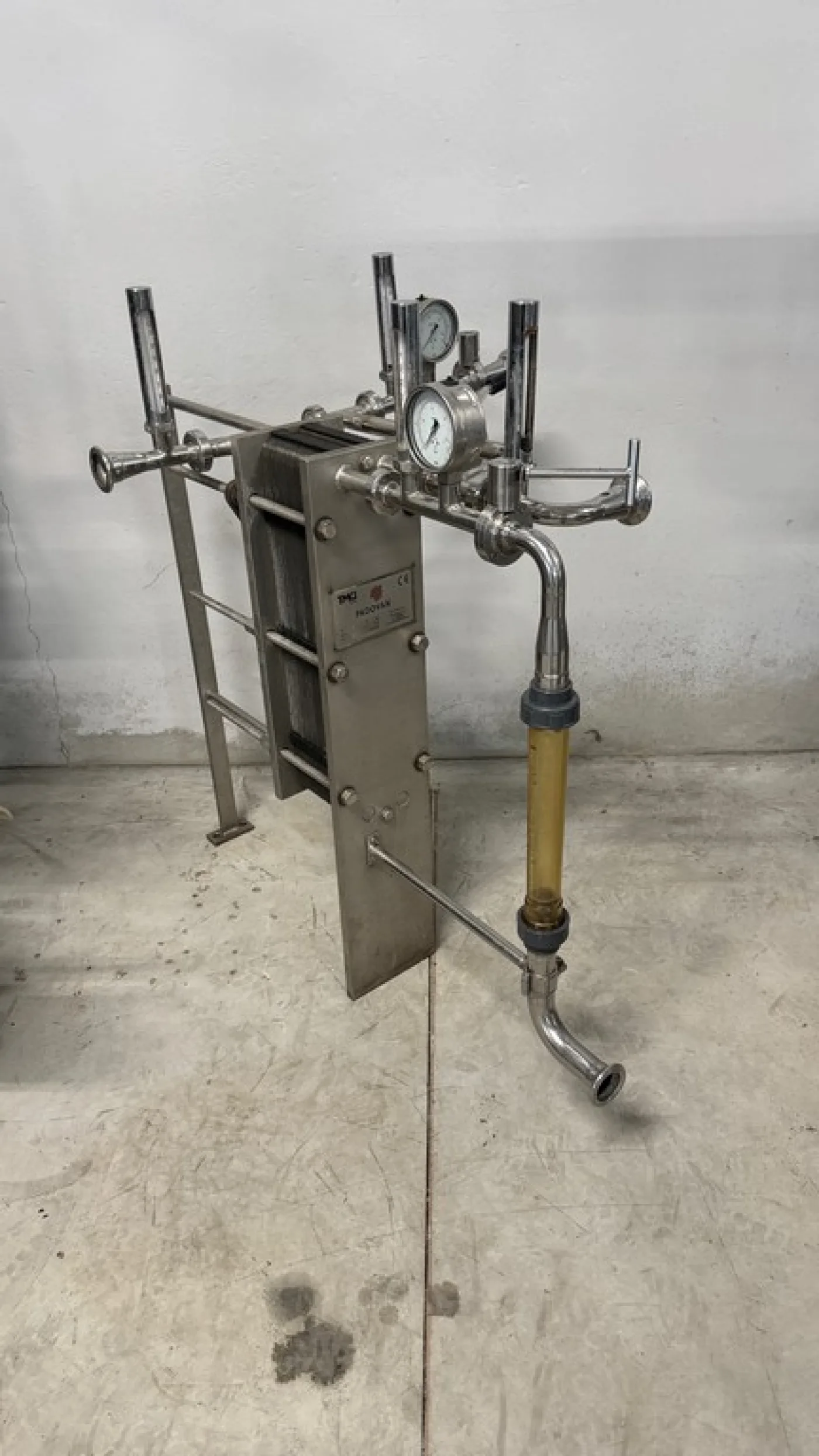 PLATES EXCHANGER FOR COOLING/HEATING, FIRM PADOVAN, ENTIRELY IN STAINLESS STEEL, WITH 55 PLATES, SECOND-HAND MACHINE - 3