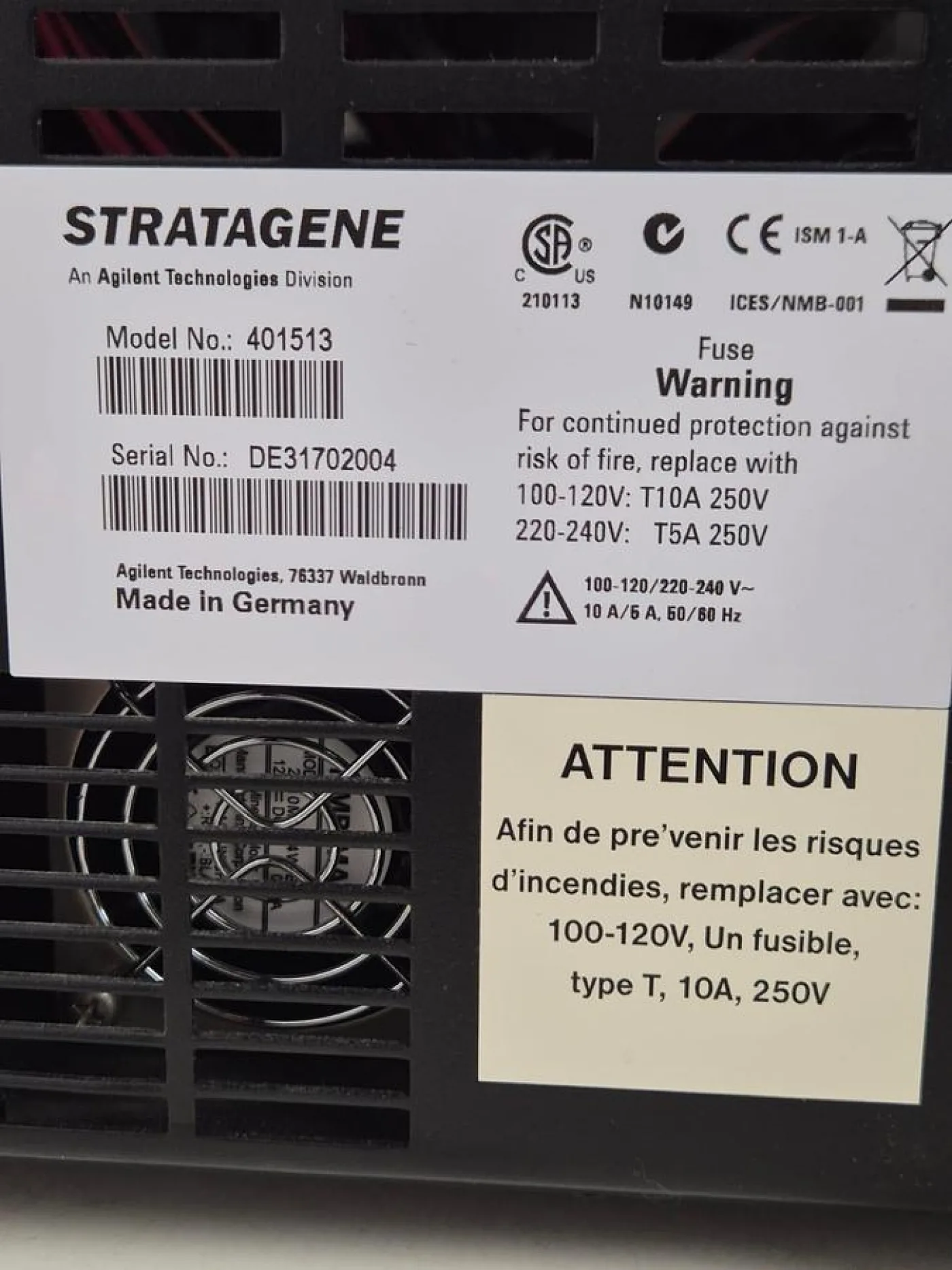 Agilent Stratagene MX3005 Real-Time PCR System - 6