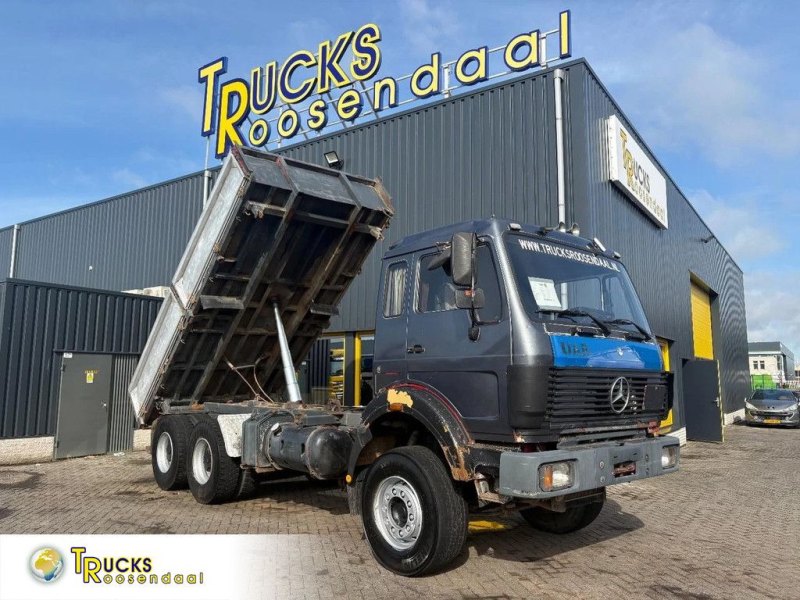 Mercedes-Benz SK 2228 + V8 + 6x4 + manual + 3 SIDE TIPPER