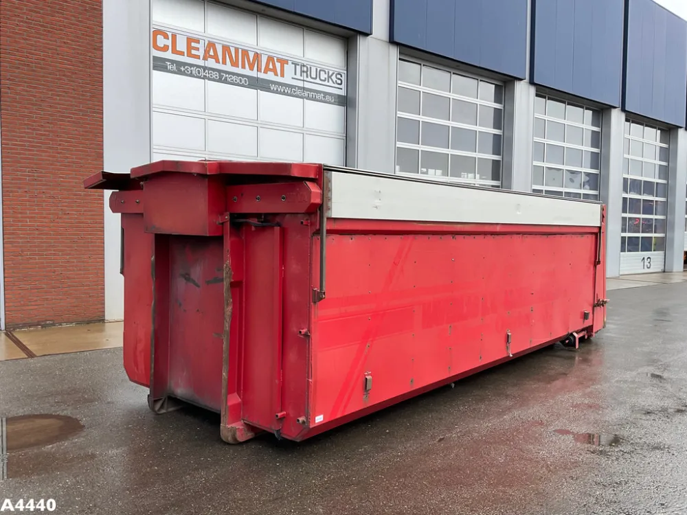 Container 25 m³ met milieukleppen