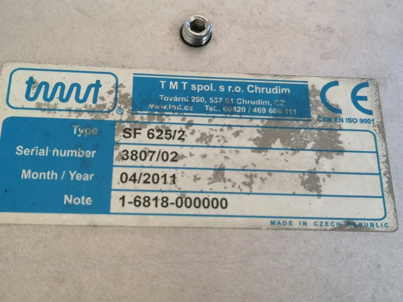 TMT SF625/2 - Vertical screw conveyor - 7