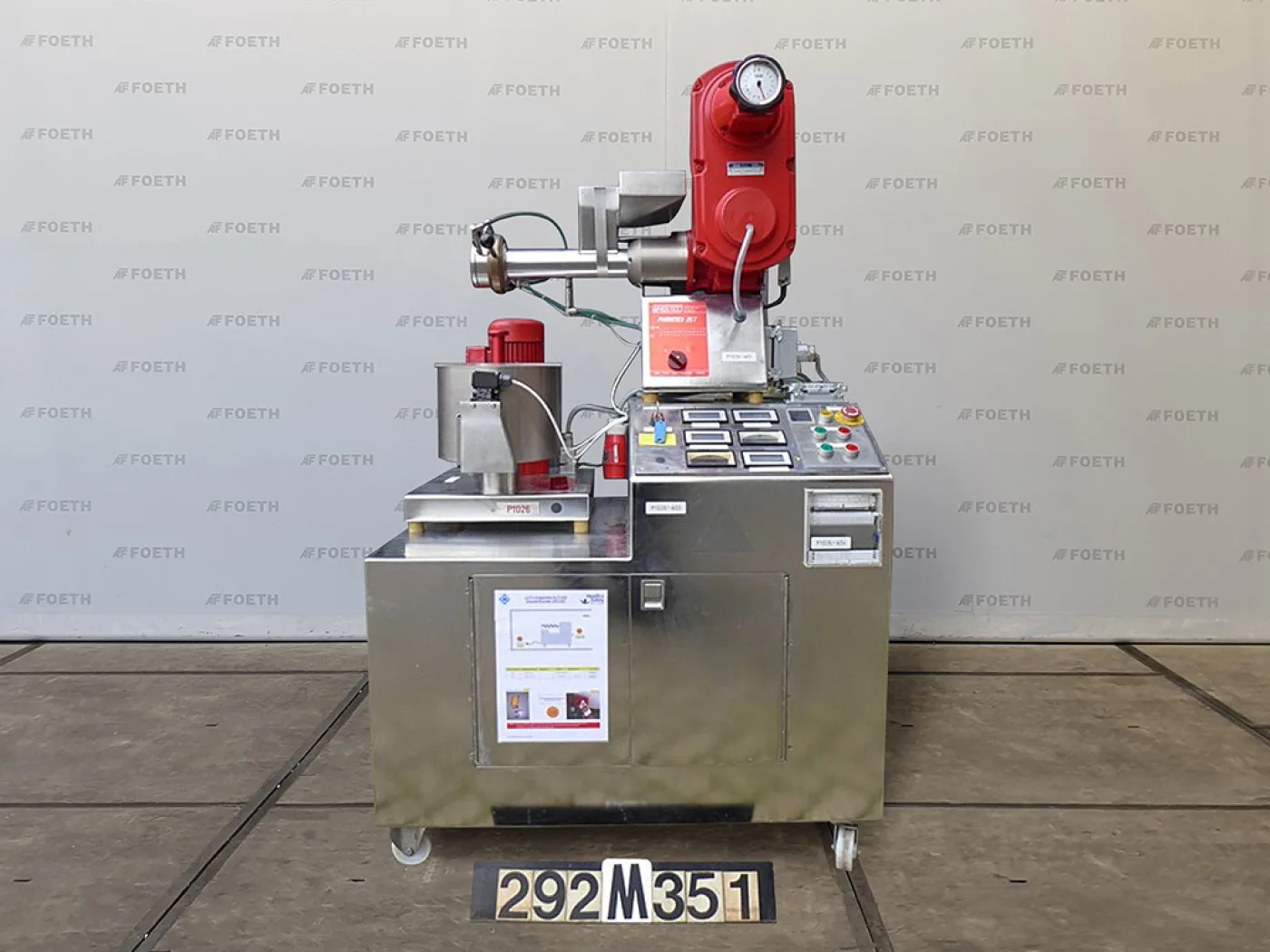 Wysstec Pharma-Extruder PHARMEX 35 T & Noduliser SPHAEROMAT 250 T - Single screw extruder - 3