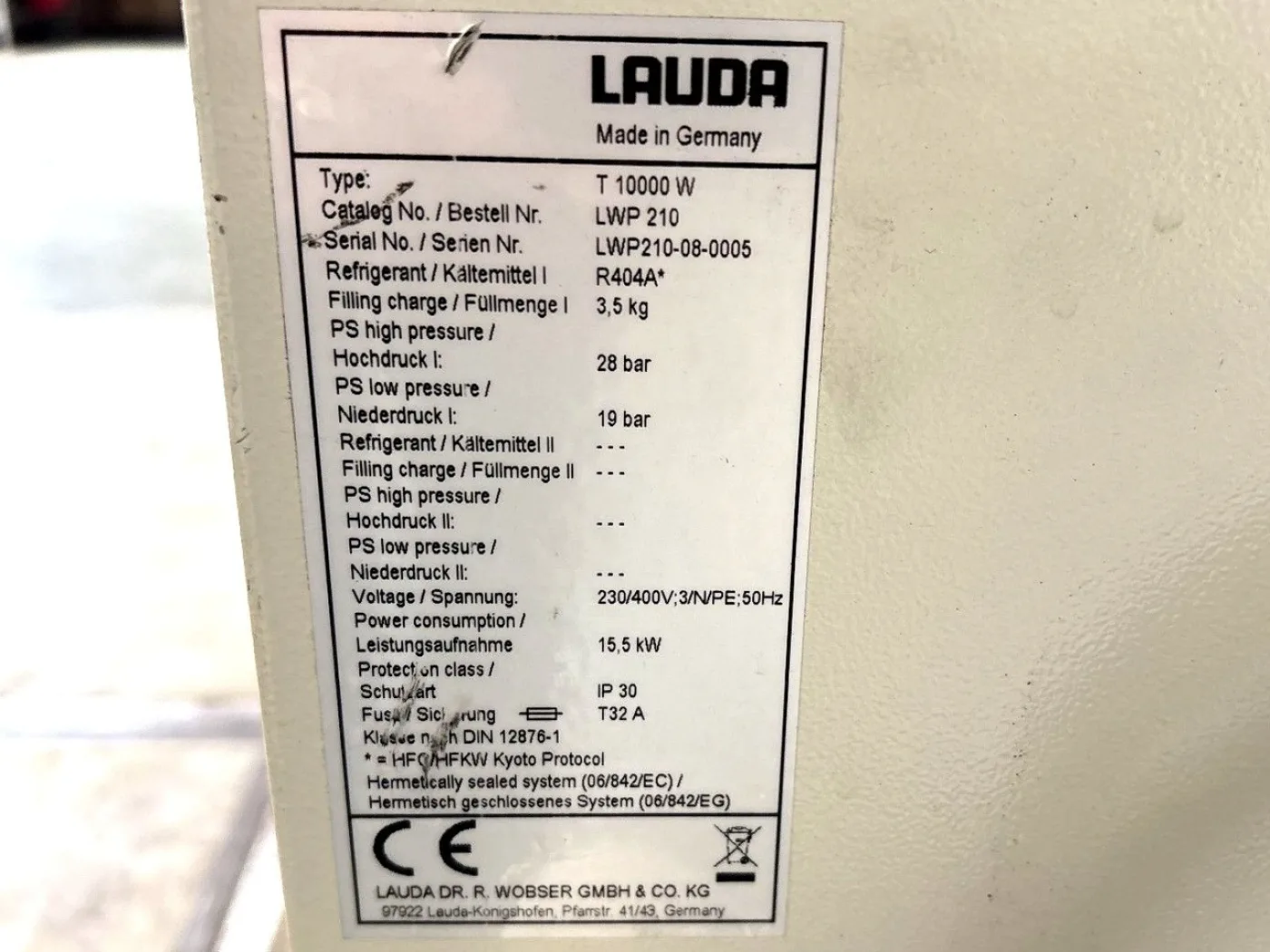 Lauda T 10000 W - Temperature control unit - 3