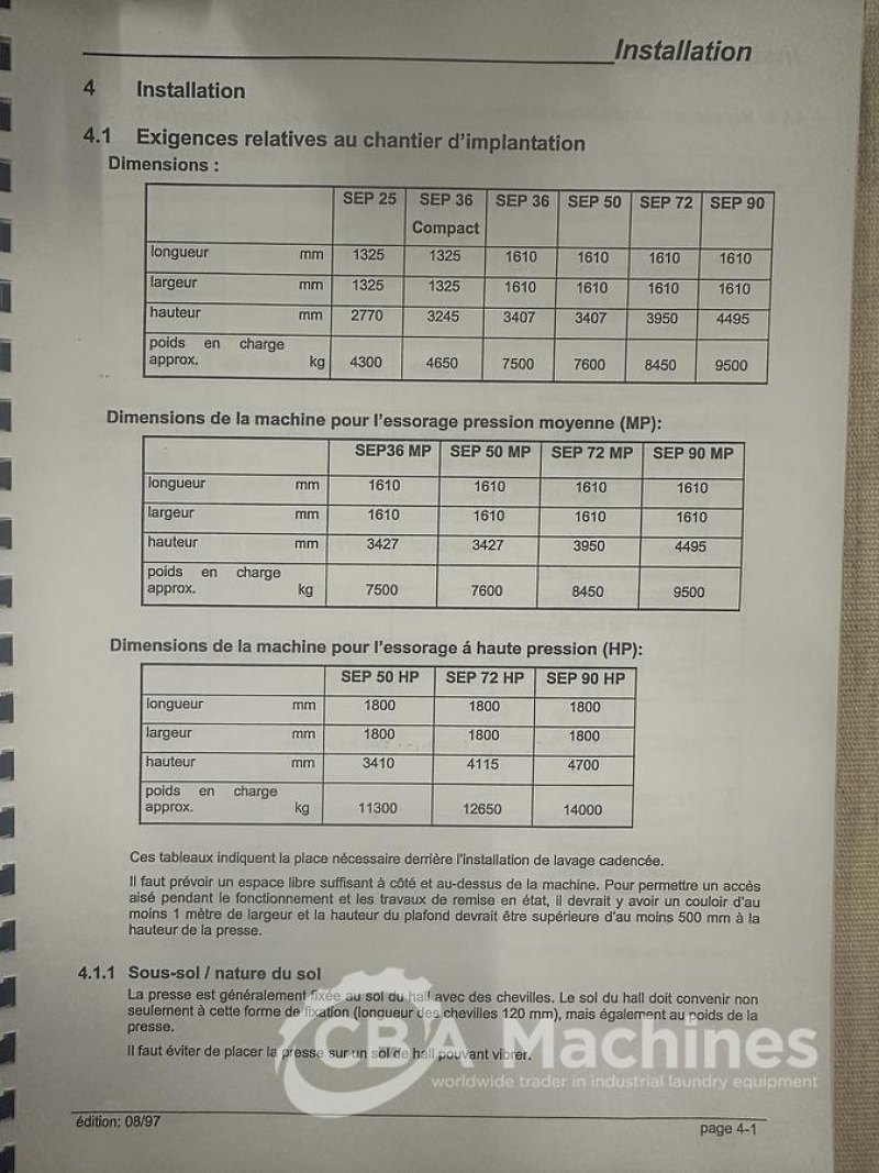 2004 Jensen Extraction Press SEP 50-A50 (797)