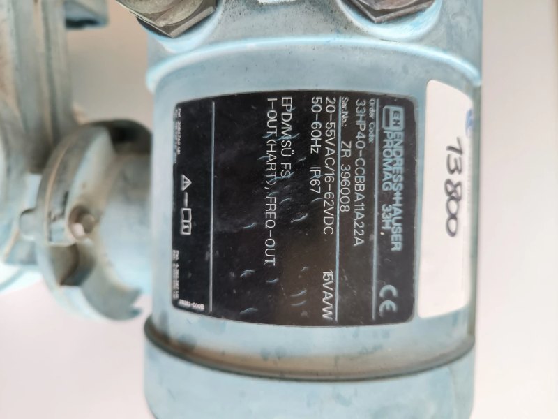 ENDRESS HAUSER PROMAG 33H ELECTROMAGNETIC FLOWMETER