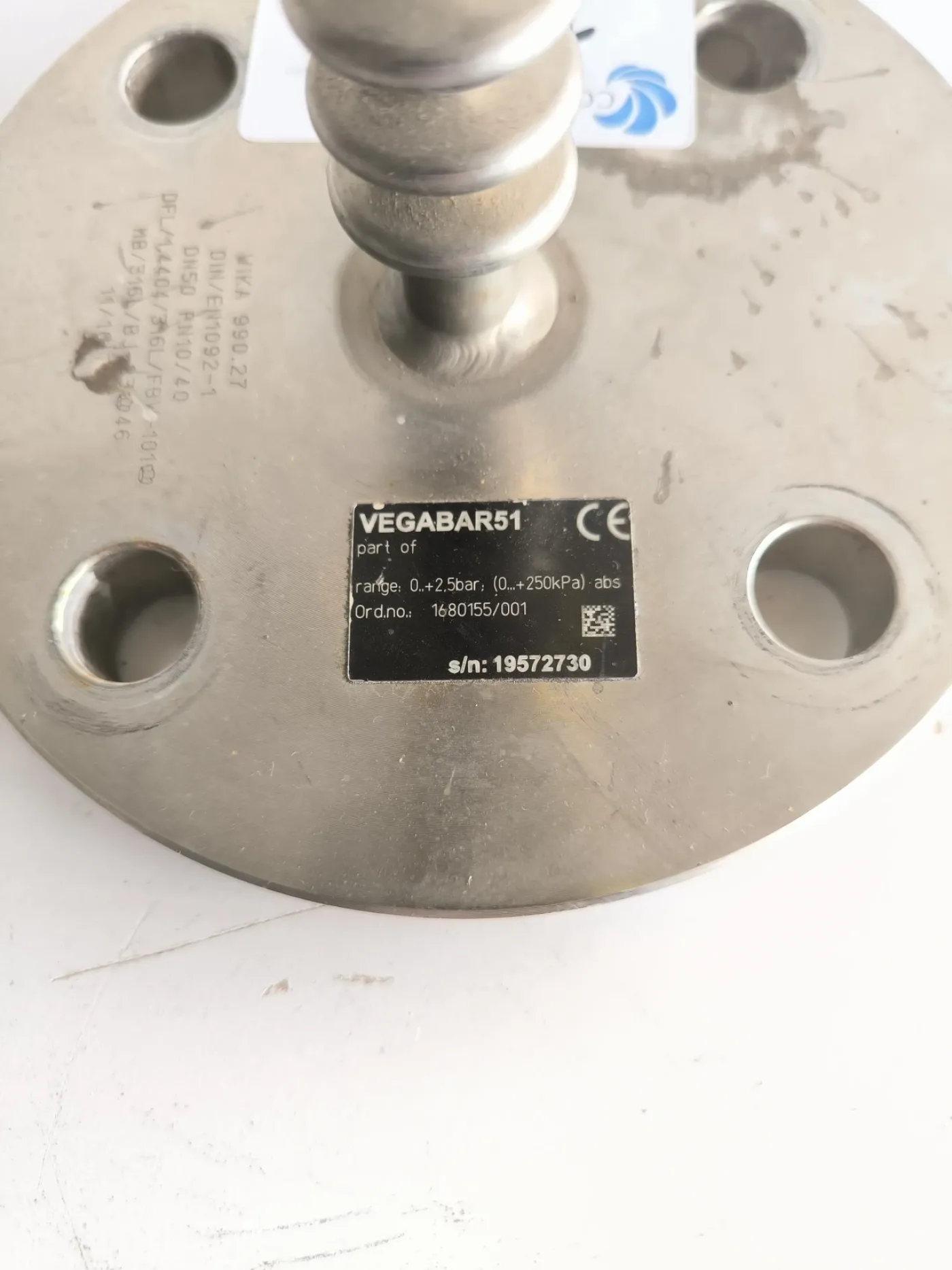 PRESSURE TRANSMITTER VEGABAR 51 DN50 PN10 - 3