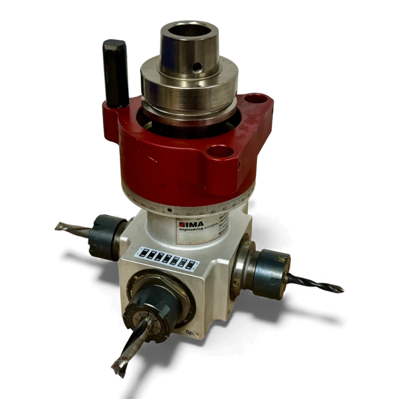 IMA ATEMAG CNC HBE Adapteraggregat Bohr und Fräsaggregat 4 Werkzeugausgänge Art Nr 147009FSQUIM5N HBE - 4