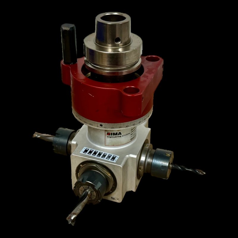 IMA ATEMAG CNC HBE Adapteraggregat Bohr und Fräsaggregat 4 Werkzeugausgänge Art Nr 147009FSQUIM5N HBE