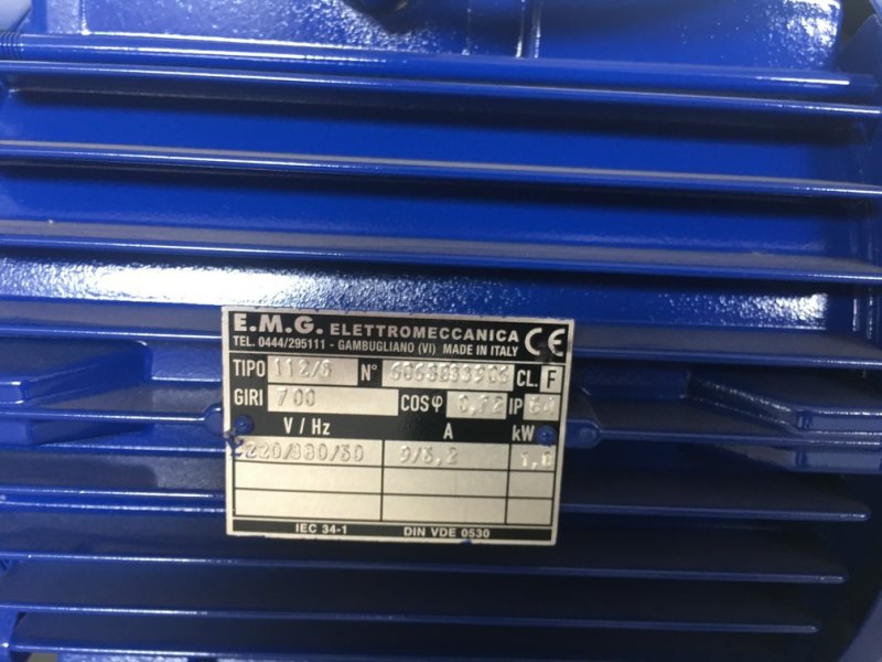 PUMP – ELECTRIC PUMP IN STAINLESS STEEL WITH FOOD NEOPRENE IMPELLER MOD. EURO 60 1 SPEED 380 VOLT THREE PHASE NEW MACHINE